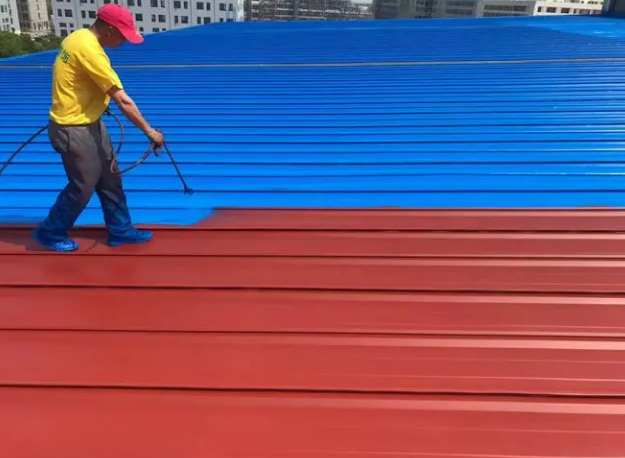 水漆在彩钢瓦屋面喷漆翻新中的具体施工工艺